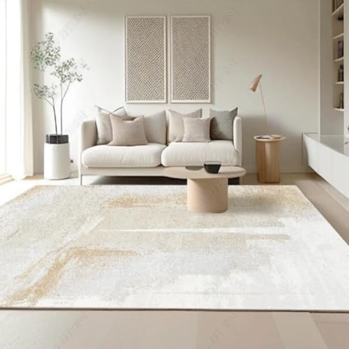 PIZZZENO Minimalistische Teppiche für Wohnzimmer, große Bereiche, Arbeitszimmer, helles, luxuriöses Schlafzimmer, Dekoration, Abstrakter Teppich für Zuhause (100 x 160 cm/I) von PIZZZENO