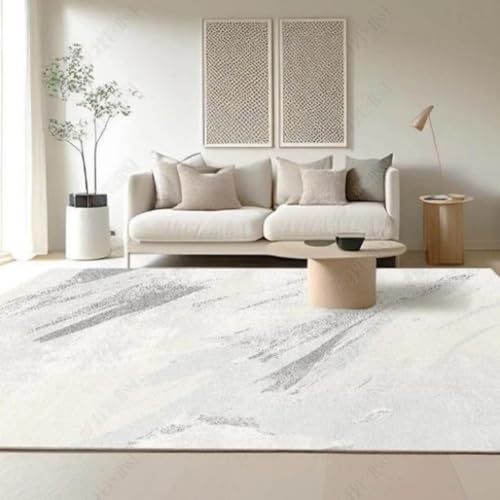 PIZZZENO Minimalistische Teppiche für Wohnzimmer, große Bereiche, Arbeitszimmer, helles, luxuriöses Schlafzimmer, Dekoration, Abstrakter Teppich für Zuhause (100 x 160 cm/M) von PIZZZENO