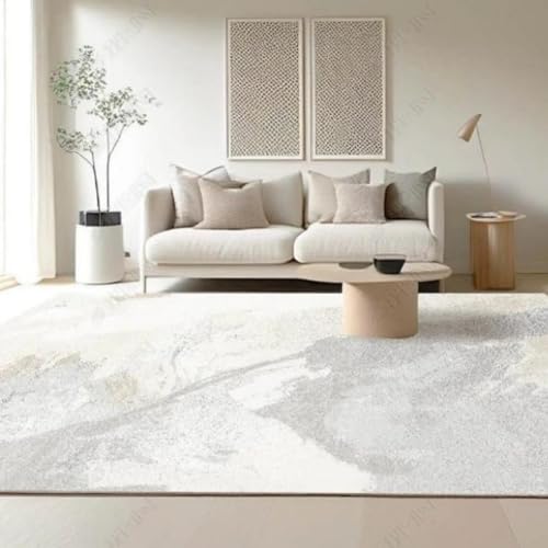 PIZZZENO Minimalistische Teppiche für Wohnzimmer, große Bereiche, Arbeitszimmer, helles, luxuriöses Schlafzimmer, Dekoration, Abstrakter Teppich für Zuhause (80 x 160 cm/Q) von PIZZZENO