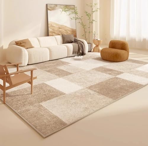 PIZZZENO Schlafzimmerdekor, Plüsch, flauschig, weich, Lounge-Bodenmatte, Dicker Plüsch-Studienteppich, großflächige Teppiche für das Wohnzimmer (80 x 120 cm/E) von PIZZZENO