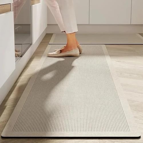 PIZZZENO Teppich für Küchenbodenmatte PVC-Lederteppich Fußmatten Rosa Blume Heimdekoration Anfrage/FQ747-P von PIZZZENO