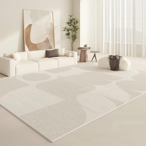 PIZZZENO Teppiche für Wohnzimmer, Flauschiger, weicher Plüschteppich, minimalistische Lounge-Bodenmatte, Dickes Schlafzimmerdekor, Nachttisch (180 x 280 cm/F) von PIZZZENO