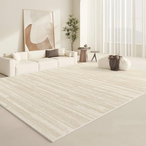 PIZZZENO Teppiche für Wohnzimmer, Flauschiger, weicher Plüschteppich, minimalistische Lounge-Bodenmatte, Dickes Schlafzimmerdekor, Nachttisch (80 x 120 cm/G) von PIZZZENO