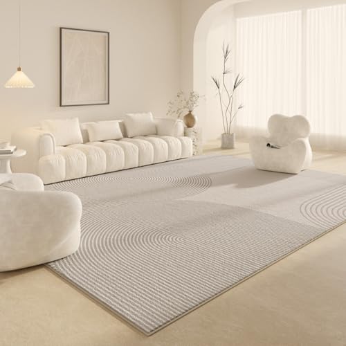 PIZZZENO Teppiche für Wohnzimmer, große Fläche, Schlafzimmer-Dekoration, dick, waschbar, Lounge, flauschig, weich, Bodenmatte (80 x 120 cm/E) von PIZZZENO