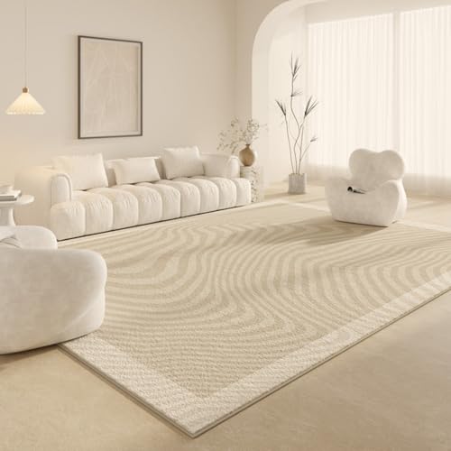 PIZZZENO Teppiche für Wohnzimmer, große Fläche, Schlafzimmer-Dekoration, dick, waschbar, Lounge, flauschig, weich, Bodenmatte (80 x 120 cm/J) von PIZZZENO