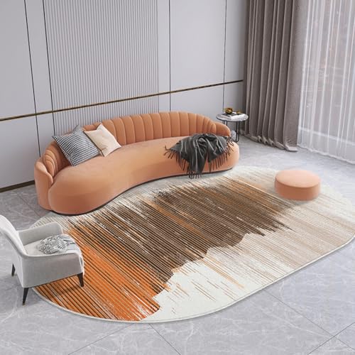 PIZZZENO Wohnzimmer-Dekorationsteppich, leichte Luxus-Teppiche für Schlafzimmer, waschbar, Lounge, weiche Bodenmatte, Garderobe (120 x 160 cm/H) von PIZZZENO