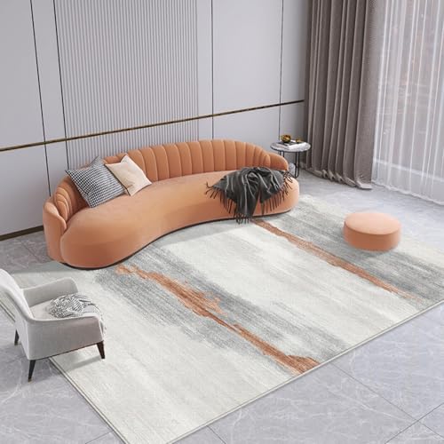 PIZZZENO Wohnzimmer-Dekorationsteppich, leichte Luxus-Teppiche für Schlafzimmer, waschbar, Lounge, weiche Bodenmatte, Garderobe (180 x 280 cm/B) von PIZZZENO