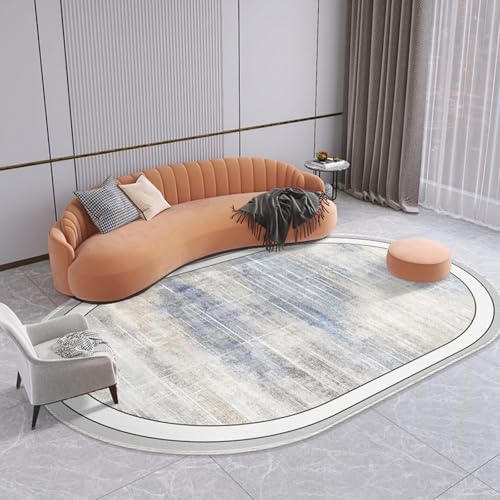PIZZZENO Wohnzimmer-Dekorationsteppich, leichte Luxus-Teppiche für Schlafzimmer, waschbar, Lounge, weiche Bodenmatte, Garderobe (benutzerdefinierte Größe/I) von PIZZZENO