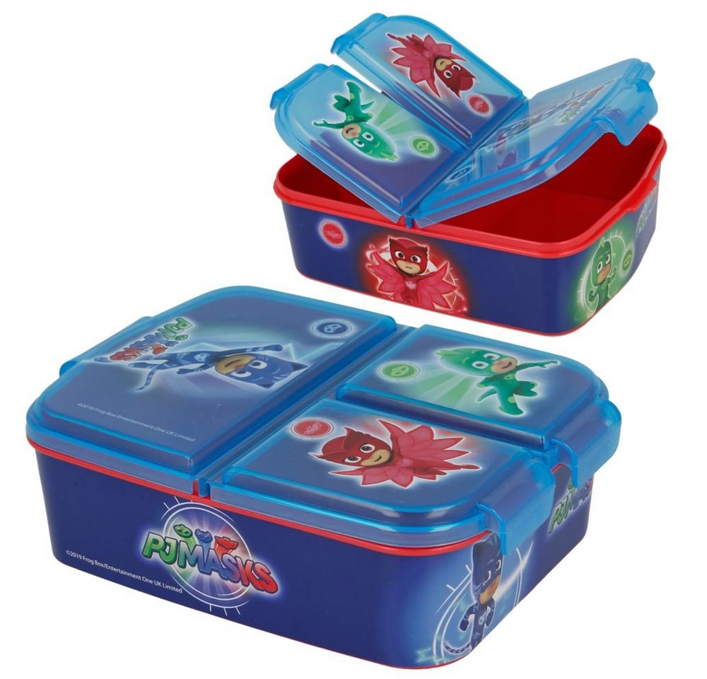 PJ Masks Lunchbox Brotdose 3 Fächer Pyjamahelden PJ Masks Kinder Vesper Dose von PJ Masks