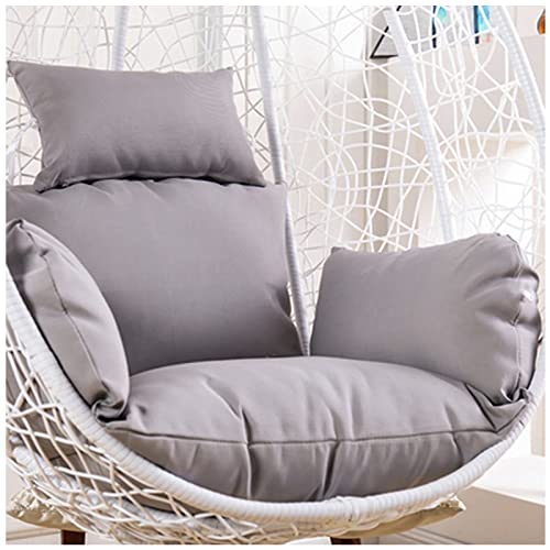 PJDDP Kissen für Hängesessel Sitzkissen - Auflagen Polster für Rattan Hängeschaukel Hängestuhl Outdoor Indoor,Light Grey von PJDDP