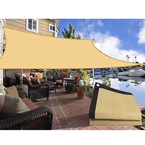 PJDDP Outdoor Schattiernetz Sonnensegel mit Ösen,90% Schattierwirkung Schattennetz UV-Schutznetz Atmungsaktiv Kühlend Windschutznetz für Pergola/Garten/Gewächshaus/Hühnerstall,4x4M/13x13FT von PJDDP