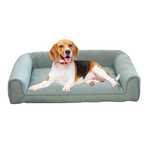 PJDDP Wasserdichtes Hundebett, Flauschige Hundesofa, Katzenbett Mit Bezug Abnehmbar Waschbar, rutschfeste Unterseite, Für Kleine, Mittelgroße Hunde,Grün,L PJDDP Wasserdichtes Hundebett, Flauschige Hundesofa, Katzenbett Mit Bezug Abnehmbar Waschbar, rutschfeste Unterseite, Für Kleine, Mittelgroße Hunde,Grün,L von PJDDP