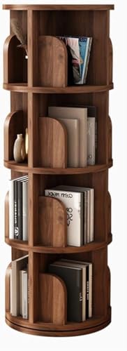 PJGFBYT Kinder-Bücherregal, Massivholz, um 360 ° drehbar, Bilderbuchregal, Bodenecke, Zeitschriftenständer, Bücherregal (Größe: 46 x 131 cm) von PJGFBYT