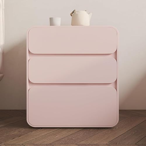 PJGFBYT Minimalistischer Schlafzimmer-Nachttisch aus Massivholz, modernes weißes Leder mit 3 Schubladen, cremefarben, stilvoller bodenstehender Aufbewahrungsschrank, keine Montage erforderlich. (Größe PJGFBYT Minimalistischer Schlafzimmer-Nachttisch aus Massivholz, modernes weißes Leder mit 3 Schubladen, cremefarben, stilvoller bodenstehender Aufbewahrungsschrank, keine Montage erforderlich. (Größe von PJGFBYT