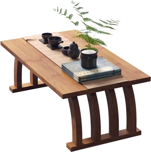 PJGFBYT Niedriger Tisch im japanischen Stil, Couchtisch, Wohnzimmer, Zen, schwimmender Sitztisch, Tatami-Fenstertisch, Cocktailtisch (Größe: 100 x 37 x 31 cm) von PJGFBYT