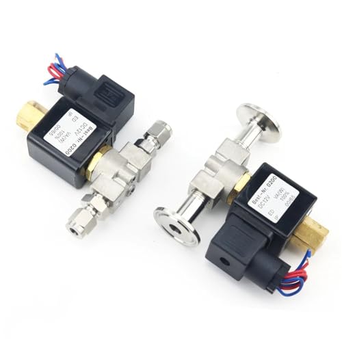 1/4 "normalerweise offen Edelstahl SS 304 2-Wege-Magnetventil DN8 for Rohrverschraubungen AC220V/110V DC12V/24V(With K25.4mm,AC220V) von PJKTBEYI