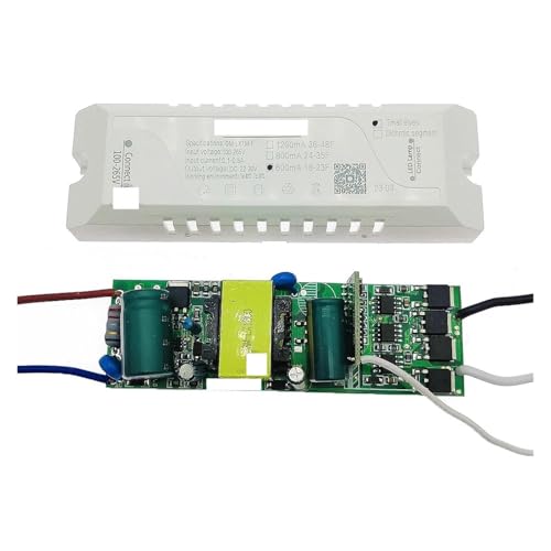 PJKTBEYI 2,4G App LED-Treiber 600mA-3000mA 24V Ausgang Konstante Spannung 2Pin Bicolor Parallel LED Streifen Netzteil 110V 220V GM-LXTM-F(DC22-30V-600mA,AC100-265V-WITHOUT Remote) von PJKTBEYI