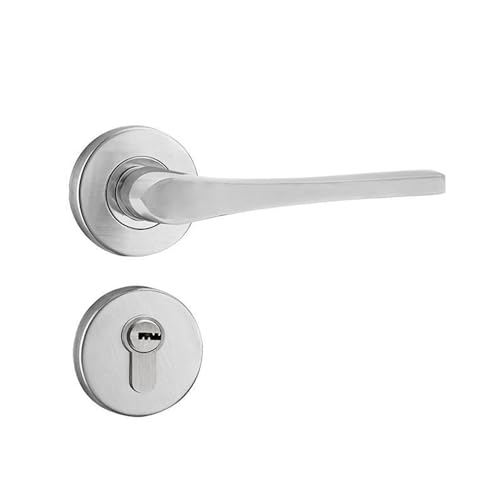 PJKTBEYI 304 Edelstahl Split Lock HC3016 Griffschloss Runde Abdeckung Innentürschloss Bürotürschloss von PJKTBEYI