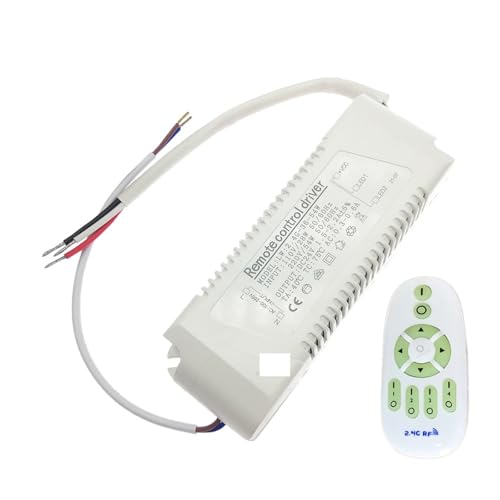 PJKTBEYI AC110V-220V 18W-108W-150W Ausgang 24V 2,4G Fernbedienung LED-Treiber-Netzteil for zweifarbigen LED-Streifen Dimmen Farbwechsel(36-54W,AC 110V with Remote) von PJKTBEYI