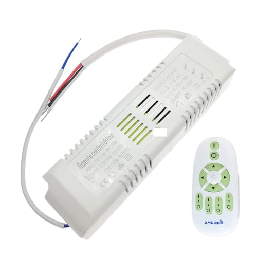 PJKTBEYI AC110V-220V 18W-108W-150W Ausgang 24V 2,4G Fernbedienung LED-Treiber-Netzteil for zweifarbigen LED-Streifen Dimmen Farbwechsel(80-108W,AC 110V with Remote) von PJKTBEYI