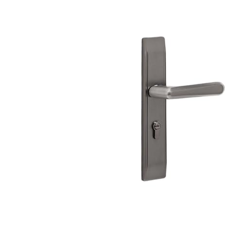 PJKTBEYI Schlafzimmer Türschloss Einfache Innen Magnetische Stille Mechanische Bronze Zink-Legierung Griff Schloss Hause Zimmer Holz Türschloss(D Style Steel Gray) von PJKTBEYI