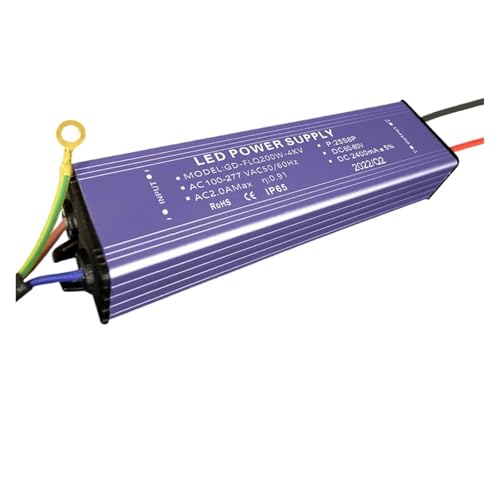 PJKTBEYI Turm Kronleuchter Fahrer Netzteil Lichtquelle Bord Docht 200W300W500W1000W1000W Zubehör(200W DC 60-80V 2400ma) von PJKTBEYI