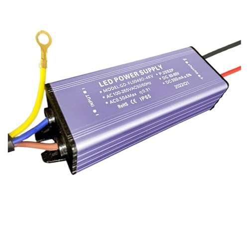 PJKTBEYI Turm Kronleuchter Fahrer Netzteil Lichtquelle Bord Docht 200W300W500W1000W1000W Zubehör(50W DC 60-80V 550ma) von PJKTBEYI