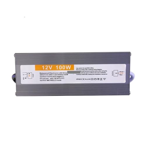 PJKTBEYI Ultradünnes IP67-Netzteil AC220v auf DC 12V/24V 60W 80W 100W 120W 150W 200W Schalttransformator(150w,12V) von PJKTBEYI