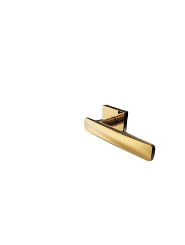 PJKTBEYI Zinklegierung Schwarz Silent Split Lock Home Schlafzimmer Solide Einfache Magnetische Türschloss Badezimmer Griff Schloss(D32 S975 PVD) von PJKTBEYI