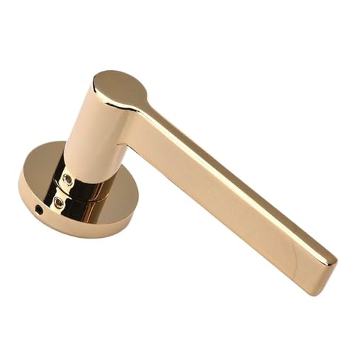 PJKTBEYI Zinklegierung Split Lock HC-038 Indoor Holztürschloss Moderner einfacher Türgriff(Golden) von PJKTBEYI