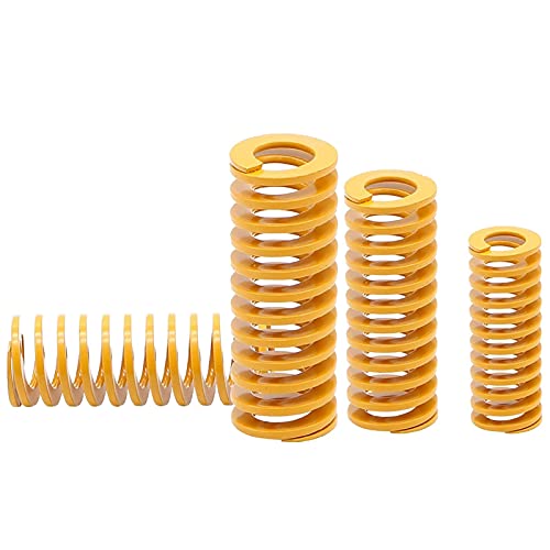 PJLANG 1 Stück, Laden der Formfeder, 40 mm Außendurchmesser, 40-300mm lange, beheizte Bettfedern, TF 40 * 20 * L, Gelb(80mm) von PJLANG
