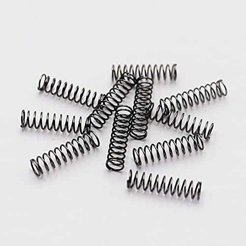 PJLANG 1.5x10mm Druckfedern, 1,5 mm Drahtdurchmesser x 10 mm Außendurchmesser x (15-50) mm freie Länge, Federstahl Verlängerungsfeder, 10 Stück(Length 10mm) von PJLANG