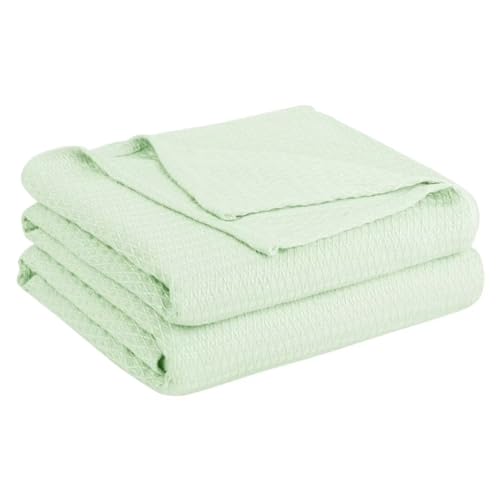 PJLJC Kühlende Decke Sommer Bambus Decke für Erwachsene Kinder, um in heißer Nacht kühl zu halten, Kühldecke die Körperwärme absorbieren,Sommerdecke grün 200x230cm von PJLJC