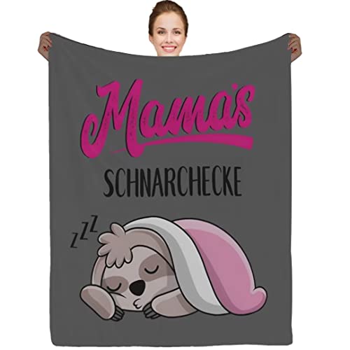 PJLJC Kuscheldecke Mama Geschenk, kuschelige Flanell-Decke mit süßen Faultier-Motiven für Meine wundervolle Mama，Wohn-Kuscheldecken, Weihnachten Faultier Geschenke von PJLJC