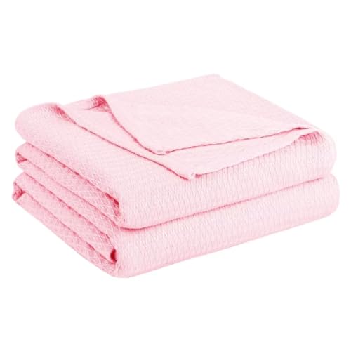 PJLJC Sommerdecke - selbstkühlende Bambus Decke für Erwachsene Kinder, Kühldecke die Körperwärme absorbieren, um in heißer Nacht kühl zu halten, Sommer-kühle Decken Rosa 100x150cm von PJLJC