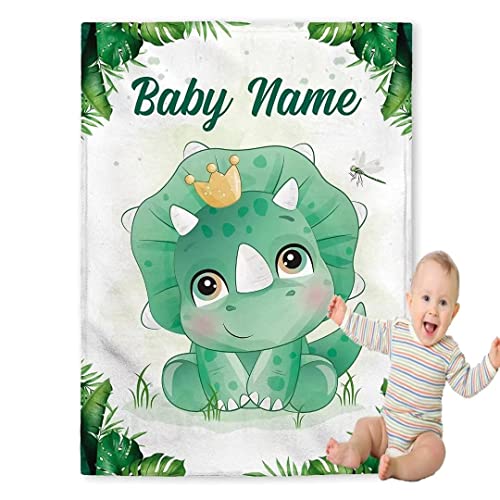 PJLJC personalisierte kuscheldecke Baby Name Decke，Flanell-Decke mit dem Namen und Geburtsdatum Ihres Kindes Geburt jeden kleinen Jungen oder Mädchen von PJLJC