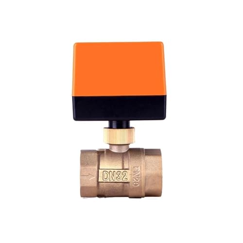 3-Draht 2-Wege-Steuerung Messing 1/2" 3/4" Kugel Gewindekugel Stabile motorisierte Kugel(24VDC,0.5 Inch) von PJVPEJOD