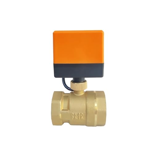 PJVPEJOD 1 STÜCKE DN40 Elektrisches Kugelventil mit Motor 3-Draht-Messing-Elektrokugelventil Elektrischer Antriebskran 220 V 24 V 12 V Wasserventil(12vdc) von PJVPEJOD