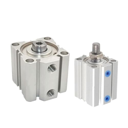 PJVPEJOD 1 stücke Luftzylinder ACQ-Serie 100mm Bohrung ACQ100 Pneumatischer Kompaktzylinder 5-100mm Hub(Magnet Female Thread,ACQ100X100) von PJVPEJOD