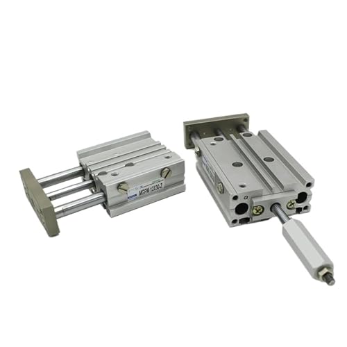 PJVPEJOD 1 stücke PMJ Pneumatische Luft Zylinder 3 Stange Einstellbare Zylinder PMJ12-100-100 PMJ12-125-100 PMJ12-150-100 PMJ16-75-75(MGPMJ12X150-100) von PJVPEJOD