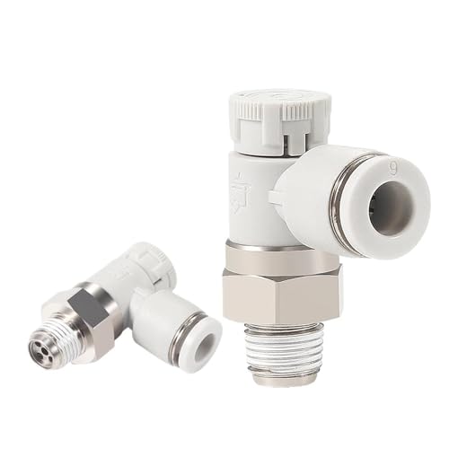 Pneumatischer Anschluss Zylinder Drosselklappenventil Push Lock PTL Anschluss PTL4-01A-M/6-01A Pneumatisches Geschwindigkeitsregelventil(Ptl4-01a-m) von PJVPEJOD