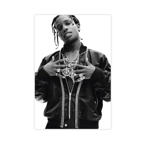 ASAP Rocky-Poster (16) Leinwand-Poster, Schlafzimmer-Dekor, Sportlandschaft, Büro, Raumdekoration, Geschenk, ungerahmt, 30 x 45 cm von PJWBVA