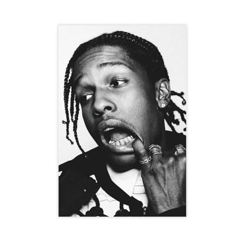 ASAP Rocky-Poster (18) Leinwand-Poster, Schlafzimmer-Dekor, Sportlandschaft, Büro, Raumdekoration, Geschenk, ungerahmt, 30 x 45 cm von PJWBVA