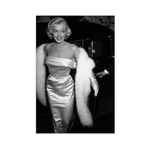Marilyn Monroe Poster (51) Leinwandposter, Schlafzimmer-Dekor, Sportlandschaft, Büro, Raumdekoration, Geschenk, ungerahmt, 30 x 45 cm von PJWBVA