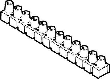 Dosenklemme, 12-polig, 4-6², einseitig geschlossen, 10 Riegel von PK