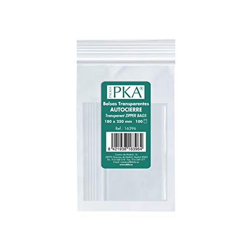 PKA 16392 – Pack von 100 Beutel aus Kunststoff mit Selbsteinzug, 80 x 120 mm von DOHE
