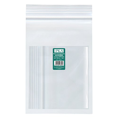 PKA 16397 – Pack von 100 Beutel aus Kunststoff mit Selbstklebeverschluss, 230 x 320 mm von pka