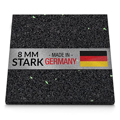 50 Stück 8 mm 90 x 90 mm Terrassenpad, Terrassenpads aus Gummi – Unterlagepads für die Unterkonstruktion ihrer Terrassen Balkon oder Gartenhütte von PKD 720