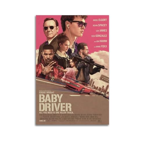 PKEUEHXTO Filmposter "Baby Driver", dekoratives Gemälde, Leinwand, Wandposter und moderne Familienschlafzimmer-Dekoration, 40 x 60 cm PKEUEHXTO Filmposter "Baby Driver", dekoratives Gemälde, Leinwand, Wandposter und moderne Familienschlafzimmer-Dekoration, 40 x 60 cm von PKEUEHXTO