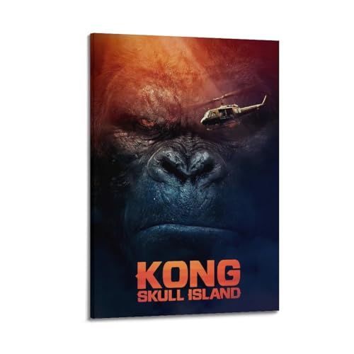 PKEUEHXTO Filmposter Kong Skull Island, dekoratives Gemälde, Leinwand, Wandposter und moderne Familienschlafzimmer-Dekoration, 30 x 45 cm PKEUEHXTO Filmposter Kong Skull Island, dekoratives Gemälde, Leinwand, Wandposter und moderne Familienschlafzimmer-Dekoration, 30 x 45 cm von PKEUEHXTO
